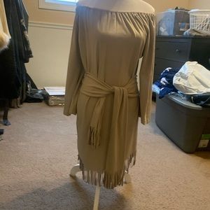 Union of Angels Sand Faux Suede Tunic/Dress